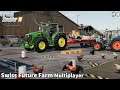 Selling Animal Products, Oat Harvesting & Baling Straw │Swiss Future Farm│FS 19│Timelapse#4