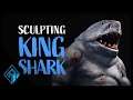 Sculpting KING SHARK from SUICIDE SQUAD 2 | How To Make a King Shark Custom CLAY figure #Shorts