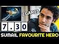 SUMAIL Favourite Hero in 7.30 New Patch (2 Games) Echo Sabre Build