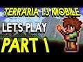 Terraria 1.3 mobile Part 1 NEW WORLD REVIEW