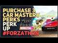 Purchase 3 Car Mastery perks Forza Horizon 5 Perk Up