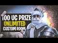 UNLIMITED CUSTOM ROOM UC GIVEAWAY|| PUBG MOBILE LIVE ||  99 PLAYS YT