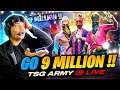 Free Fire Live || Go 9 Million @TwoSideGamersYT Let's Talk -Garena Free Fire