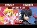 HAT 75 - NotLast (Peach) Vs. Cruncho (Joker) Losers Semi Finals - Smash Ultimate