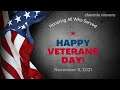 Happy Veterans Day! November 11, 2021