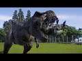 T-Rex VS Velociraptor New Killing Animation in Different Views - Jurassic World Evolution