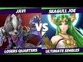 Smash Ultimate Tournament - Javi (Wolf) Vs. Seagull Joe (Palutena) - S@X 314 SSBU Losers Quarters