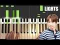 BTS - Lights (Piano Tutorial Lesson)