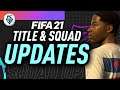 FIFA 21 UPDATES