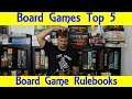 Top 5 Board Game Rule Books