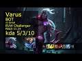 Varus ADC & Karma vs Ezreal & Bard - EUW Challenger 5/3/10 Patch 11.14 Gameplay