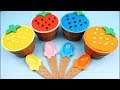 4 Colors Play Doh Ice Cream Cups LOL Paw Patrol Chupa Chups PJ Masks Toys Kinder Surprise Eggs
