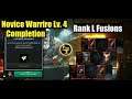 Darkness Rises Novice Warrior Claiming All Rewards & Rank L Fusions