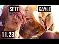 SETT vs KAYLE (TOP) | 6 solo kills, 700+ games, 1.0M mastery | NA Master | 11.23