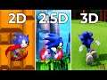 Sonic the Hedgehog 2 (1992) 2D vs 2.5D vs 3D | Graphics Comparison