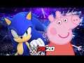 SONIC vs PEPPA PIG | WWE 2K20 Gameplay