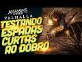 TESTANDO DUAS ESPADAS CURTAS EM ASSASSIN'S CREED VALHALLA!!!! LIVE [ PS5 - 2K ]
