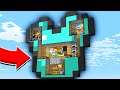 How to Build a HOUSE INSIDE a DIAMOND ARMOR in Minecraft? Noob vs Pro vs Hacker Animation
