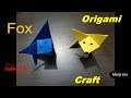 Fox Basic Simple Kids Craft Make Simple Origami Fox Step By Step At Your Home Do It Yourself Diy