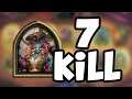 LETHAL 7 PLAYER! | 七殺!鉤牙一打七! | Hearthstone Battlegrounds
