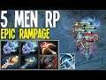 5 Men RP Epic Rampage Solo Carry Magnus | Dota 2 Pro Gameplay