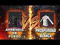 💥APRENDIZ de FUEGO VS PROSPERIDAD BLANCA💥💥 COMBINACIONES de ROPA FREE FIRE