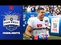 Behind the Scenes: Giants Fan Fest | Eli Manning Interview, Practice Highlights & TOP Moments