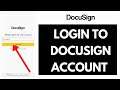 DocuSign Login: How to Login DocuSign 2021