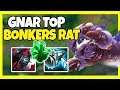 GNAR TOP IS RUNNING DOWN EVERYBODY! THIS RAT IS TOO STRONG! - League of Legends
