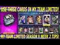 LIMITED IS TOXIC THIS WEEKEND! USE THESE CARDS IN MY TEAM LIMITED WEEK 2. (LIMITED SQUAD TIPS)