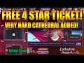 Free 4 Star Ticket and Very Hard Cathedral Added! Sword Art Online Alicization Rising Steel