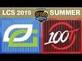 OPT vs 100 - LCS 2019 Summer Split Week 6 Day 1 - OpTic Gaming vs 100 Thieves