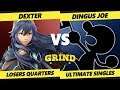 Smash Ultimate Tournament - Dexter (Lucina, Wolf) Vs. Dingus Joe (Game & Watch) - The Grind 76 SSBU