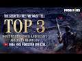 The Secrets Free Fire Must Tell #2 - Top 3 Mysterious Areas in Bermuda | Free Fire Pakistan Official