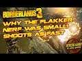 Borderlands 3: Why the Flakker Nerf was Small!  It Still Shoots as Fast as Before