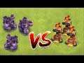 New Inferno tower vs. New Golem lvl 9 "Clash Of Clans" Battle for power!!