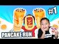 NOOB vs PRO vs HACKER en Pancake Run | Juegos Karim Juega