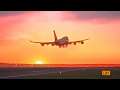 Sunset Take Off Frankfurt - China Airlines 747-400 [X-Plane 11]