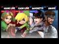 Super Smash Bros Ultimate Amiibo Fights   Request #4141 Young & Toon Link vs Bayonetta & Snake