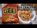 Unboxing Koloko Pea Crackers Original Flavor