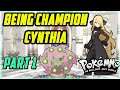 USING CHAMPION CYNTHIA'S TEAM IN PVP STREAM - PART 1 - POKEMMO PVP BATTLES LIVE