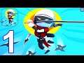 Tap Ninja Run: Idle Fighting - Gameplay Walkthrough Part 1 All Levels 1-9 (Android, iOS)