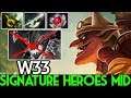 W33 [Timbersaw] Signature Heroes Against Miracle OD Mid 7.24 Dota 2