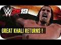 WWE 2K19 - The Great Khali Entrance, Signature, Finisher & Victory Scene! (2019)