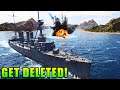GET DELETED! - World of Warships Live Gameplay