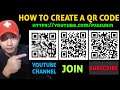 HOW TO CREATE QR CODE FOR YOUR YOUTUBE CHANNEL JOIN CHANNEL MEMBERSHIP AND SUBSCRIBE LINKS