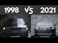 Lexus LS500 Comfort  Champagne Glasses Balance At 145mph | 1989 Lexus LS400 vs 2020 Lexus