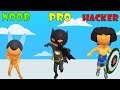 NOOB vs PRO vs HACKER vs GOD in Build A Hero