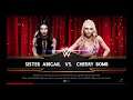 WWE 2K19 Sister Abigail VS Cherry Bomb 1 VS 1 Match