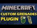 Add explosives in Minecraft with Custom Grenades Plugin